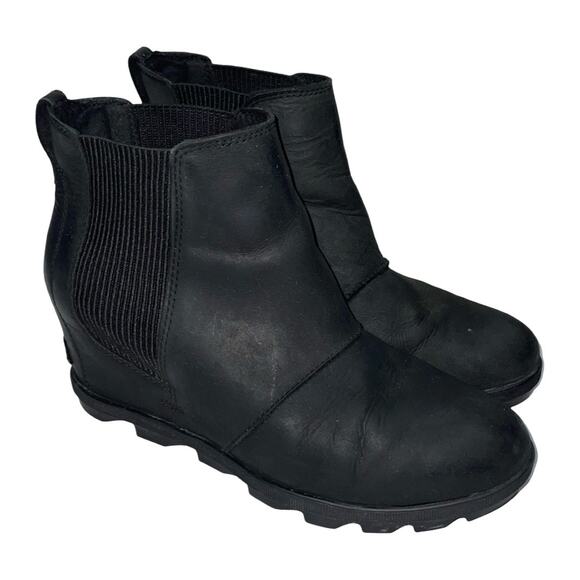 SOREL Joan Rhapsody Wedge Snow Boots in Black    Size: US 10 - Picture 1 of 8